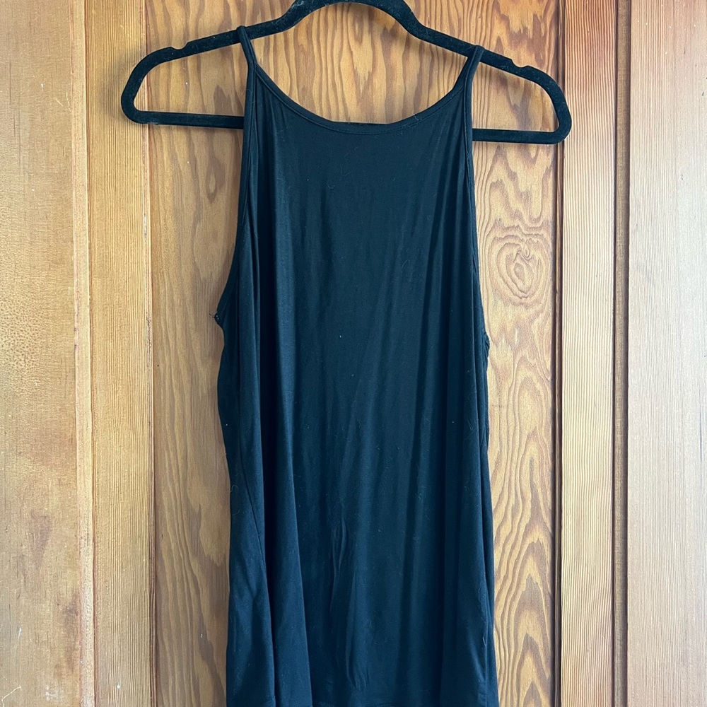 Black tank top